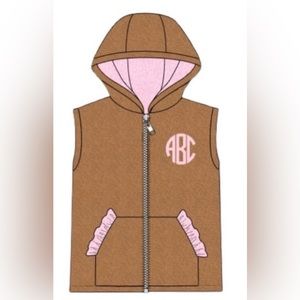 Busy Bees Smocks Girls Outwear Fleece Vest Size 4T